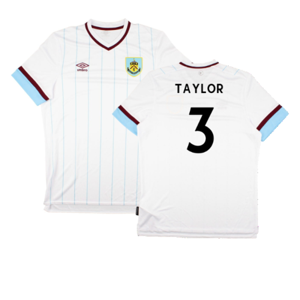 '21-'22 Burnley Away Shirt (Sponsorless) (S) (Excellent) (Taylor 3) Polyester Made By: Umbro Men's White Small