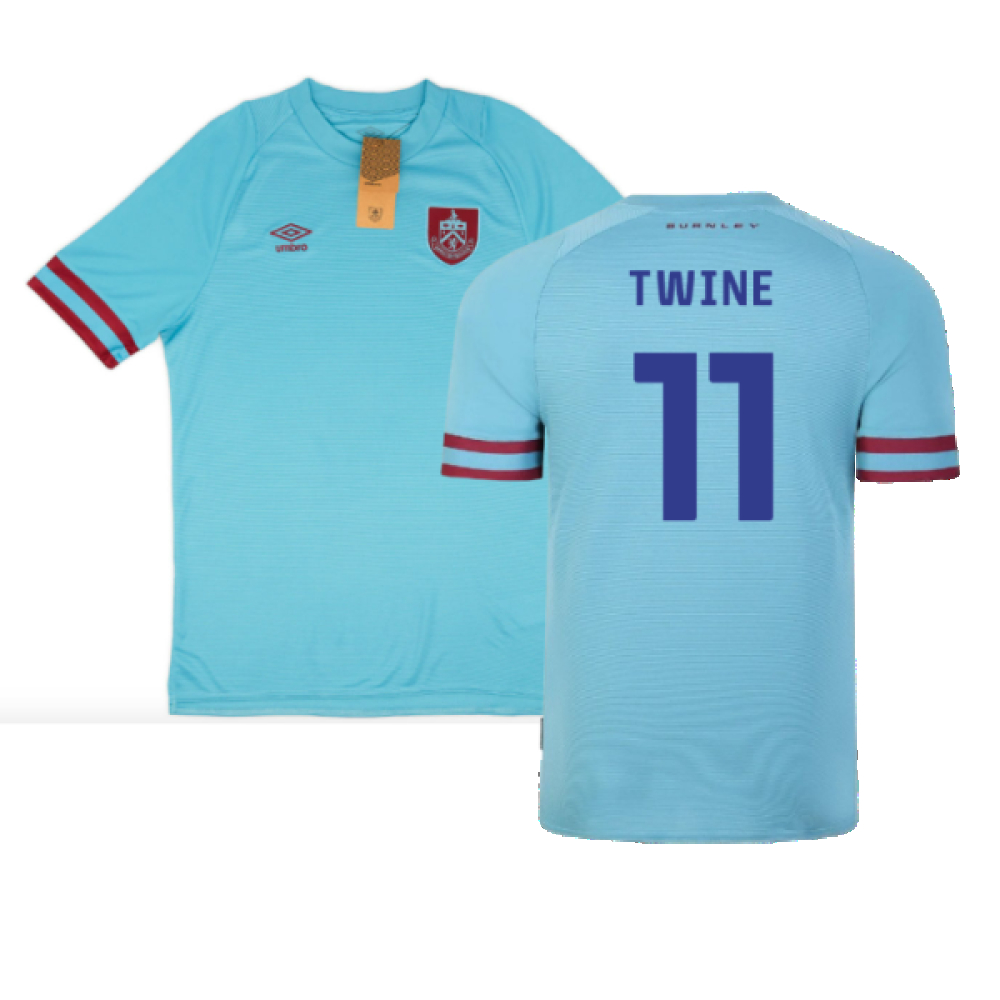 '22-'23 Burnley Away Shirt (Sponsorless) ) (Excellent) (Twine 11) Polyester Made By: Umbro Men's Blue Xxl