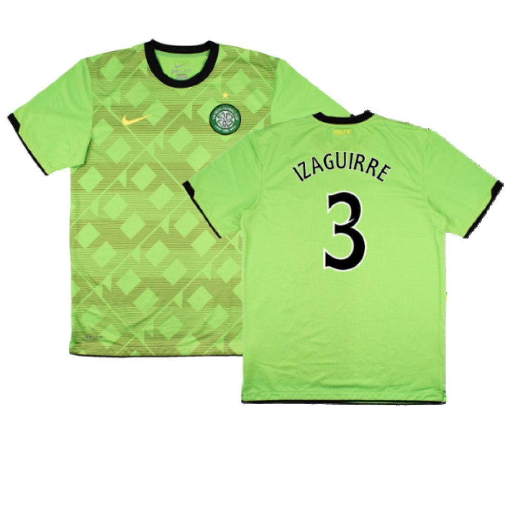'10-'11 Celtic Away Shirt (Sponsorless) (M) (Excellent) (Izaguirre 3) Polyester Made By: Nike Men's Green Medium
