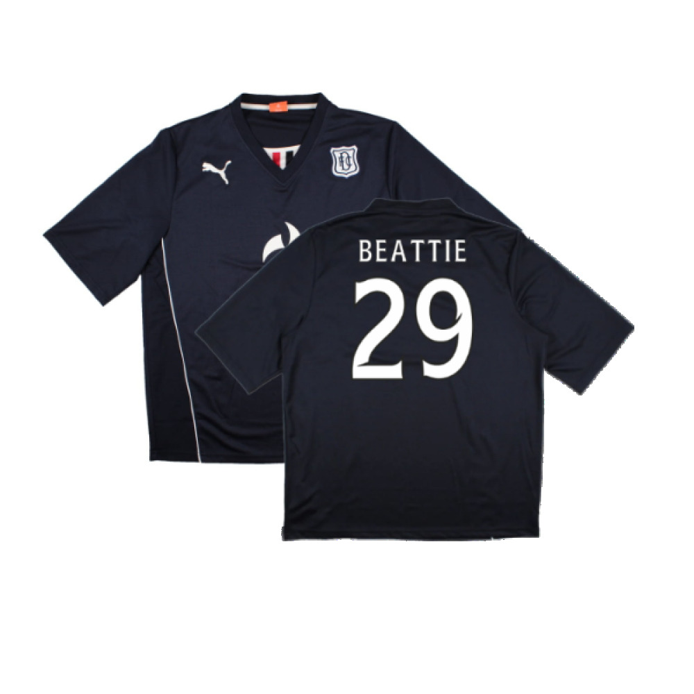 '13-'14 Dundee Home Shirt ) (Excellent) (Beattie 29) Polyester Made By: Puma Men's Navy Extra Large