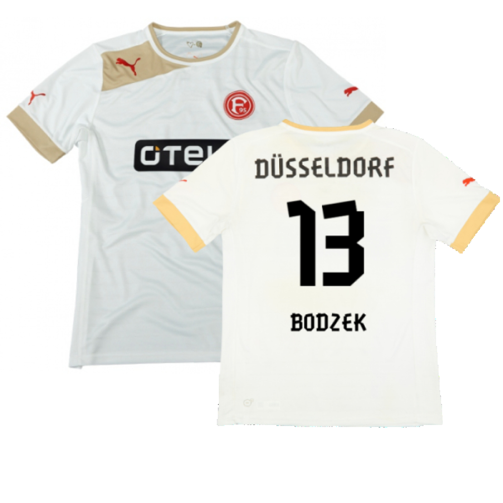 '12-'14 Fortuna Dusseldorf Away Shirt ) (Very Good) (Bodzek 13) Polyester Made By: Puma Men's White 3XL
