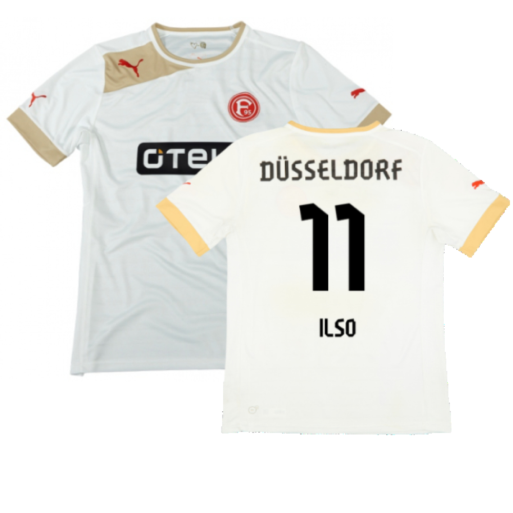 '12-'14 Fortuna Dusseldorf Away Shirt ) (Very Good) (Ilso 11) Polyester Made By: Puma Men's White 3XL