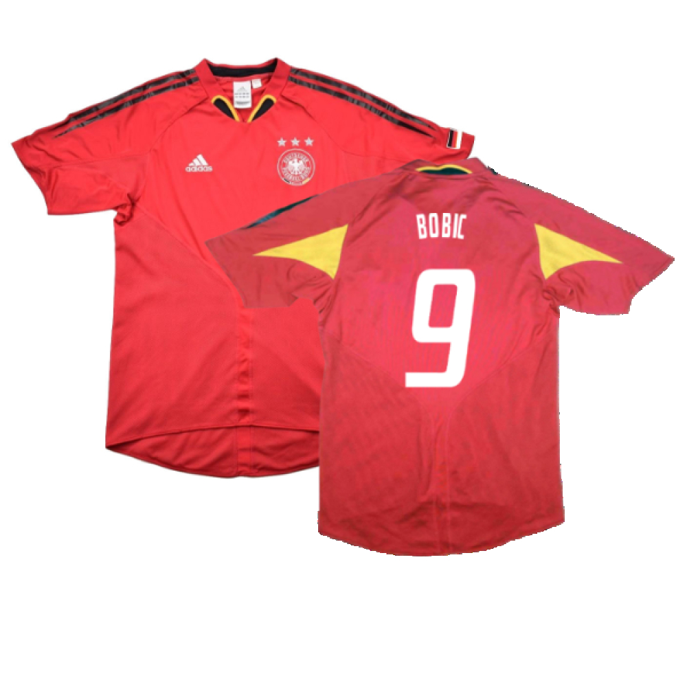 '04-'06 Germany Third Shirt ) (Very Good) (Bobic 9) Polyester Made By: Adidas Men's Red Extra Large