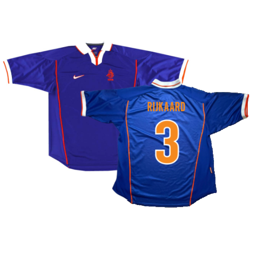 '98-'00 Holland Away (S) (Excellent) (Rijkaard 3) Polyester Made By: Nike Men's Blue Small