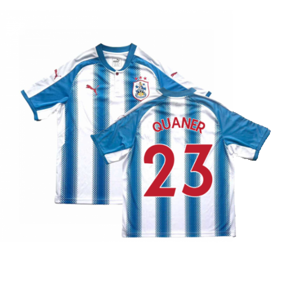 '17-'18 Huddersfield Home Shirt ) (Mint) (Quaner 23) Polyester Made By: Puma Men's White-Blue Xxl
