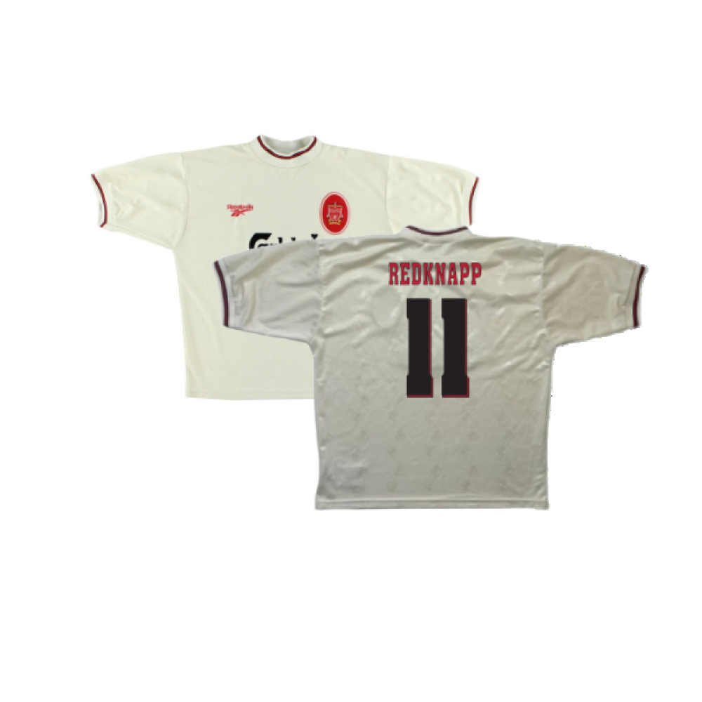 '96-'97 Liverpool Away Shirt ) (Excellent) (Redknapp 11) Polyester Made By: Reebok Men's Cream Extra Large