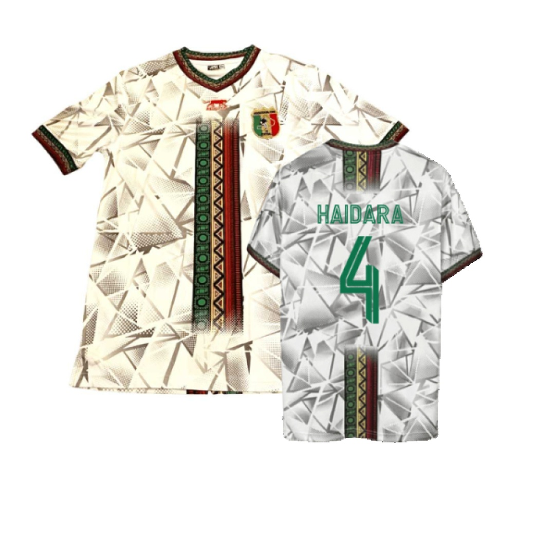 '23-'24 Mali Fourth Shirt ) (Bnwt) (Haidara 4) Polyester Made By: Airness Men's White Extra Large