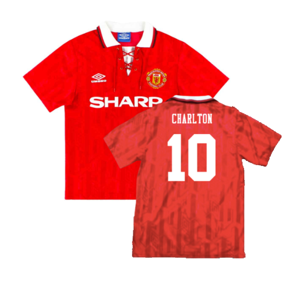 '92-'94 Manchester United Home ) (Excellent) (Dublin 20) Polyester Made By: Umbro Men's Red Xxl