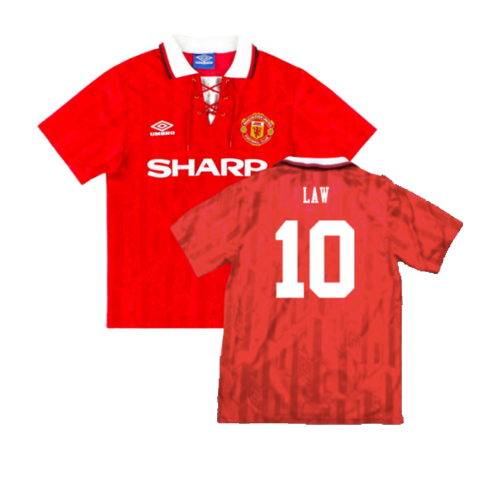 '92-'94 Manchester United Home ) (Excellent) (Phelan 23) Polyester Made By: Umbro Men's Red Xxl