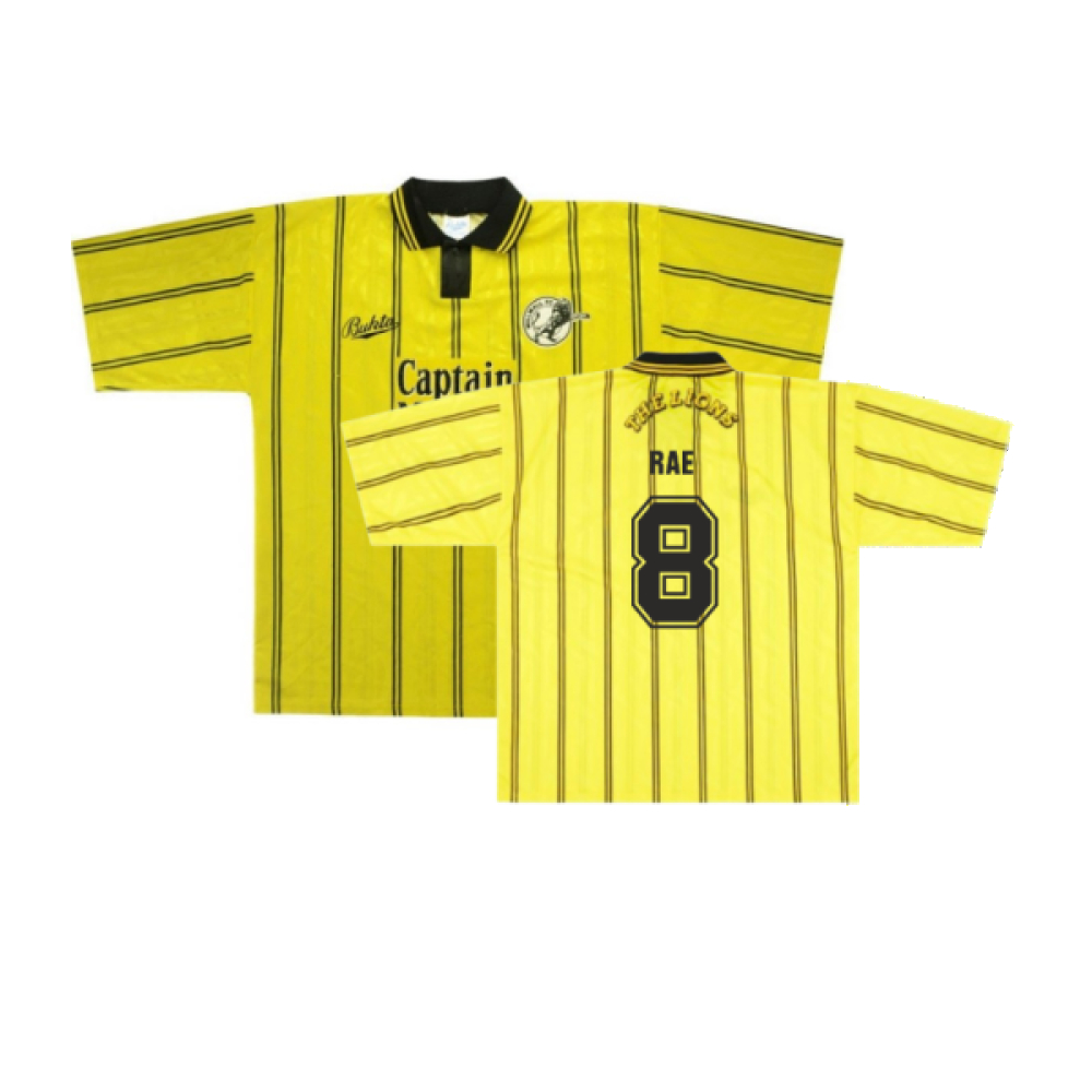 '93-'94 Millwall Away Shirt (M) (Very Good) (Rae 8) Polyester Made By: Bukta Men's Yellow Medium