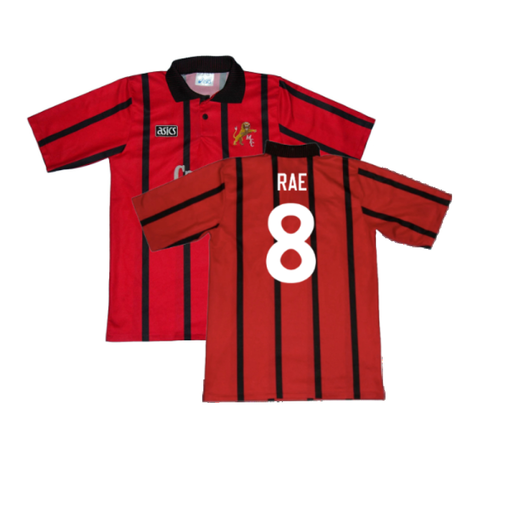 '94-'95 Millwall Away Shirt (Excellent) (Rae 8) Polyester Made By: Asics Men's Red Extra Large