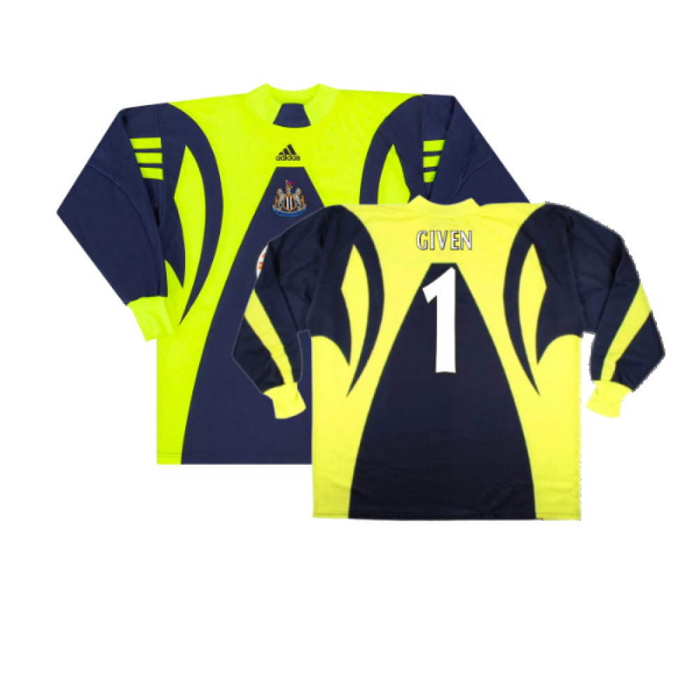 '98-'99 Newcastle Goalkeeper (Very Good) (Given 1) Polyester Made By: Adidas Men's Yellow Xxl