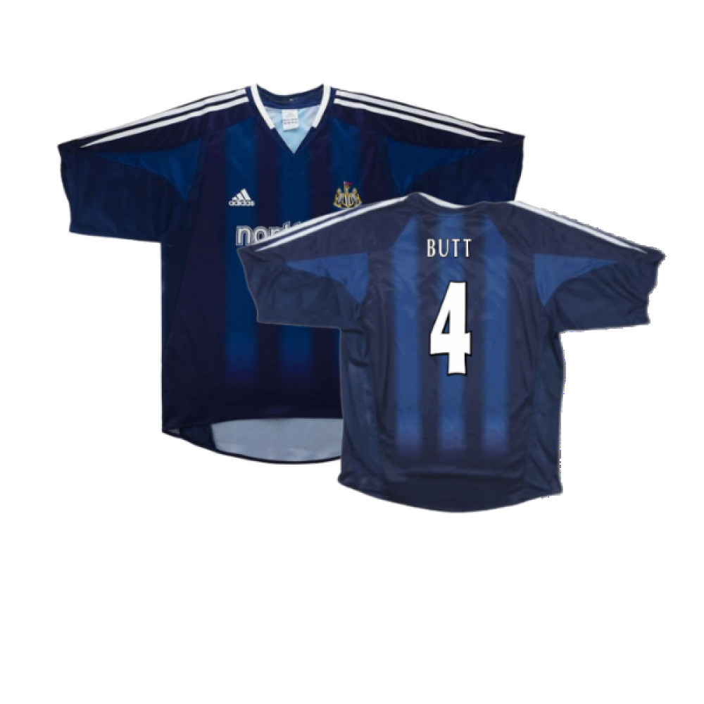 '04-'05 Newcastle United Away Shirt (S) (Excellent) (Butt 4) Polyester Made By: Adidas Men's Navy Small