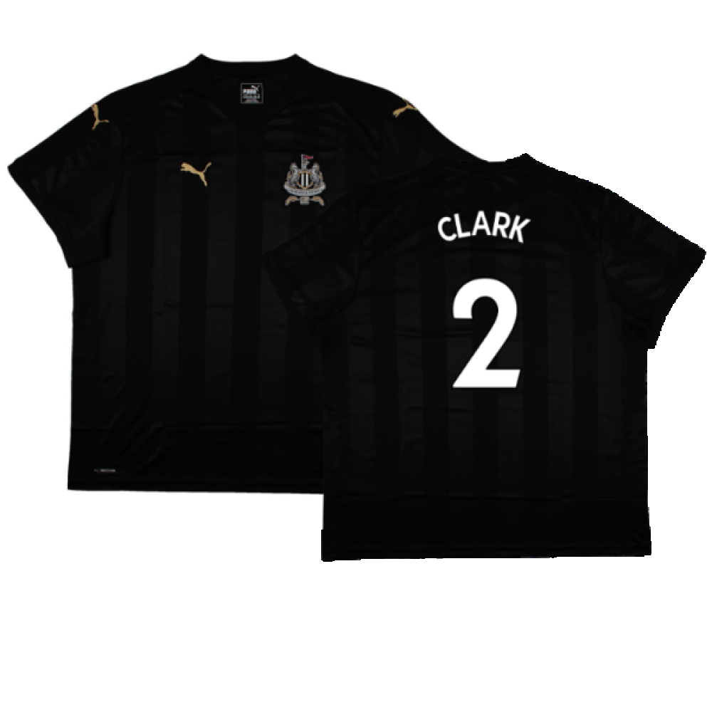 '17-'18 Newcastle United Third Shirt (Sponsorless) ) (Mint) (Clark 2) Polyester Made By: Puma Men's Black Xxl