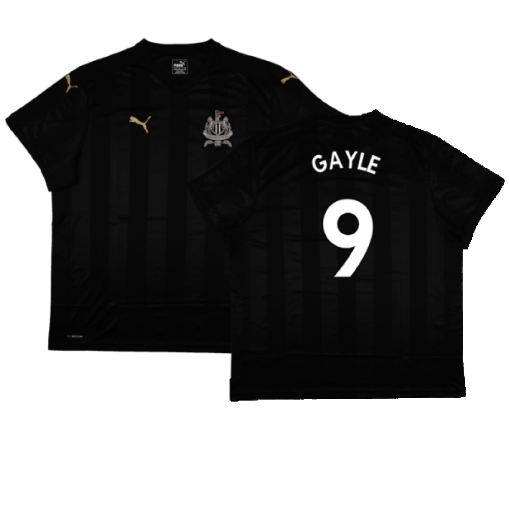 '17-'18 Newcastle United Third Shirt (Sponsorless) ) (Mint) (Gayle 9) Polyester Made By: Puma Men's Black Xxl