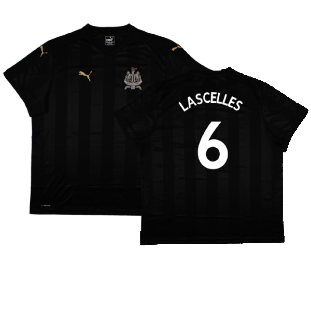 '17-'18 Newcastle United Third Shirt (Sponsorless) ) (Mint) (Lascelles 6) Polyester Made By: Puma Men's Black Xxl