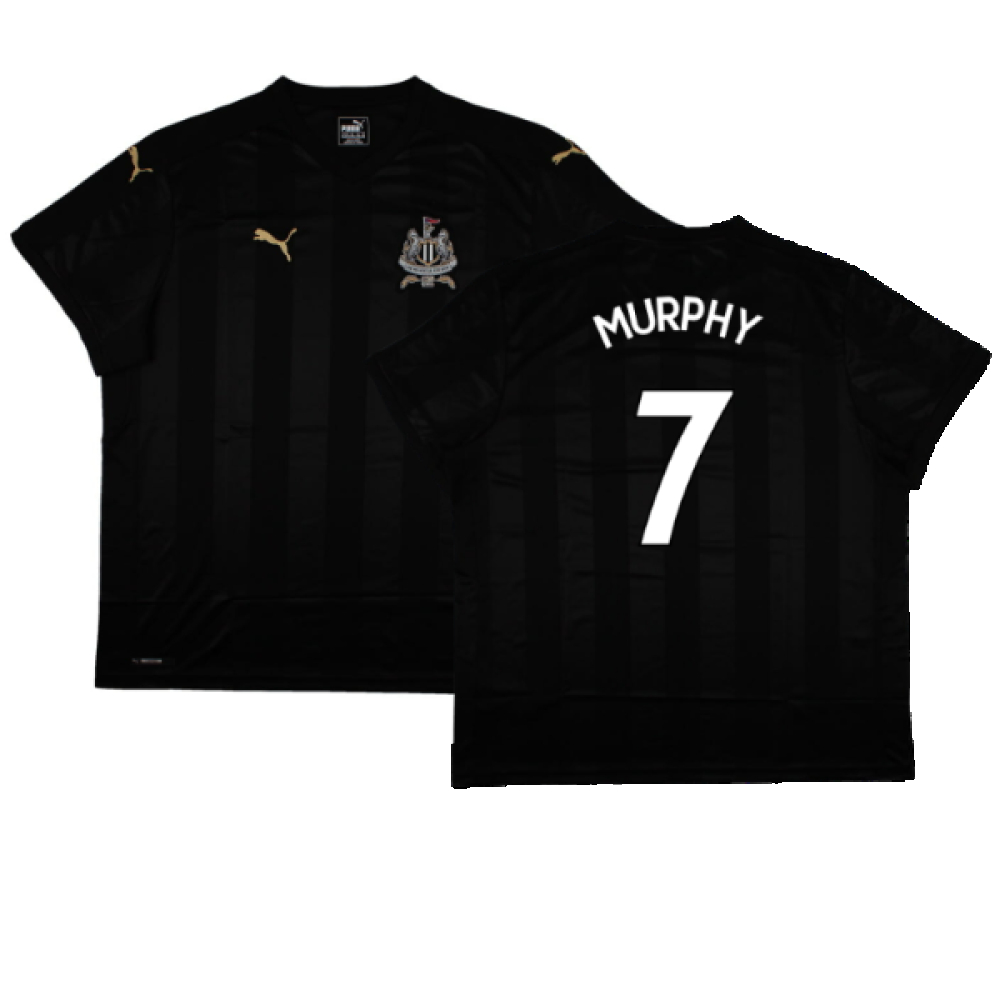 '17-'18 Newcastle United Third Shirt (Sponsorless) ) (Mint) (Murphy 7) Polyester Made By: Puma Men's Black Xxl