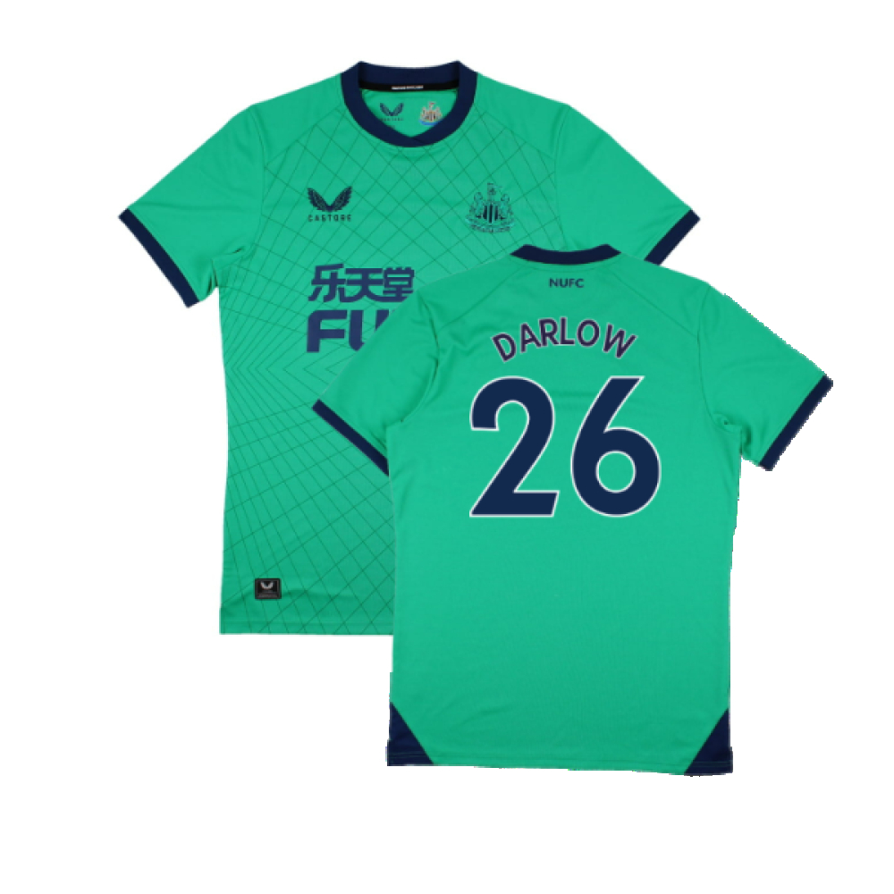 '21-'22 Newcastle United Gk Third Shirt (M) (Mint) (Darlow 26) Polyester Made By: Castore Men's Green Medium
