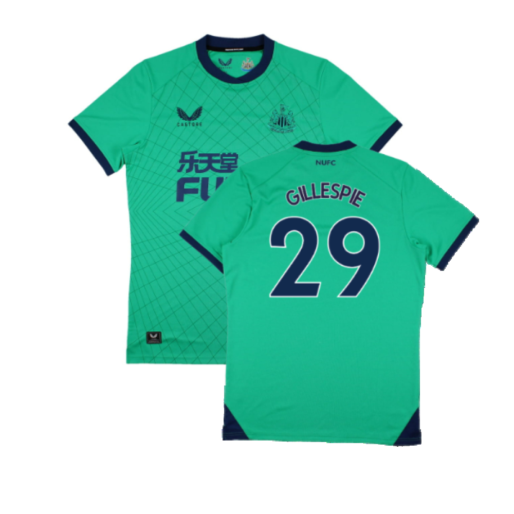'21-'22 Newcastle United Gk Third Shirt (M) (Mint) (Gillespie 29) Polyester Made By: Castore Men's Green Medium