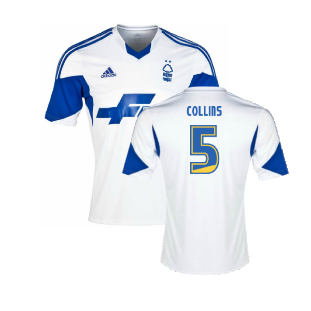 '13-'14 Nottingham Forest Third Shirt (Excellent) (Collins 5) Polyester Made By: Adidas Men's White Small