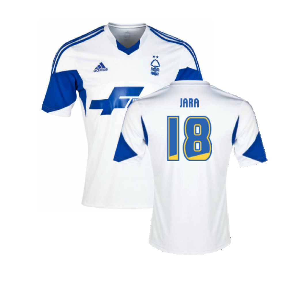 '13-'14 Nottingham Forest Third Shirt (Excellent) (Jara 18) Polyester Made By: Adidas Men's White Small