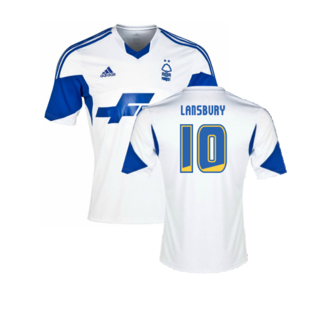 '13-'14 Nottingham Forest Third Shirt (Excellent) (Lansbury 10) Polyester Made By: Adidas Men's White Small