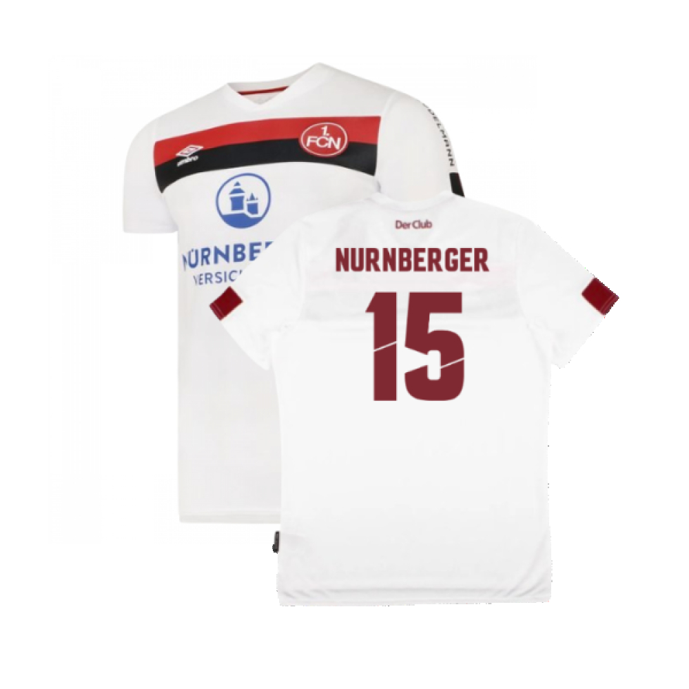 '19-'20 Nurnberg Away Shirt (S) (Mint) (Nurnberger 15) Polyester Made By: Umbro Men's White Small