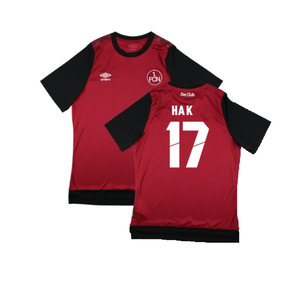 '19-'20 Nurnberg Home Shirt (M) (Excellent) (Hack 17) Polyester Made By: Umbro Men's Red Medium