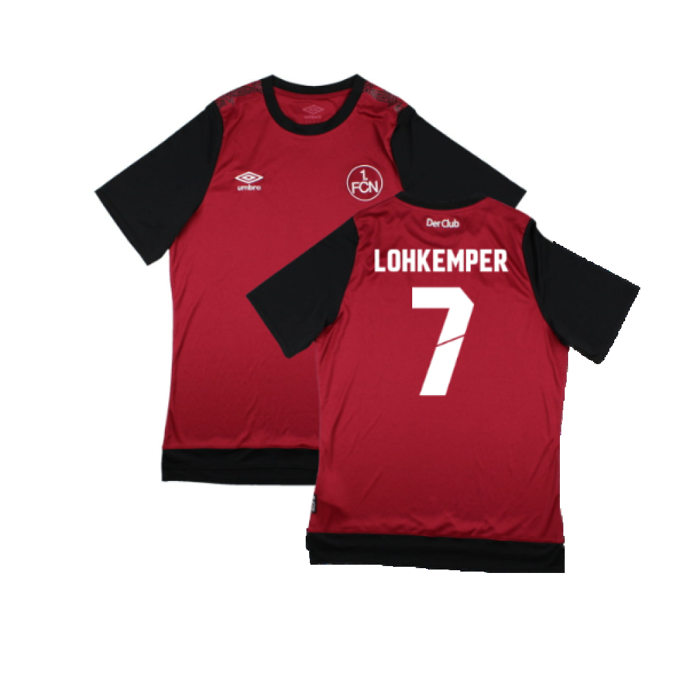 '19-'20 Nurnberg Home Shirt (M) (Excellent) (Lohkemper 7) Polyester Made By: Umbro Men's Red Medium