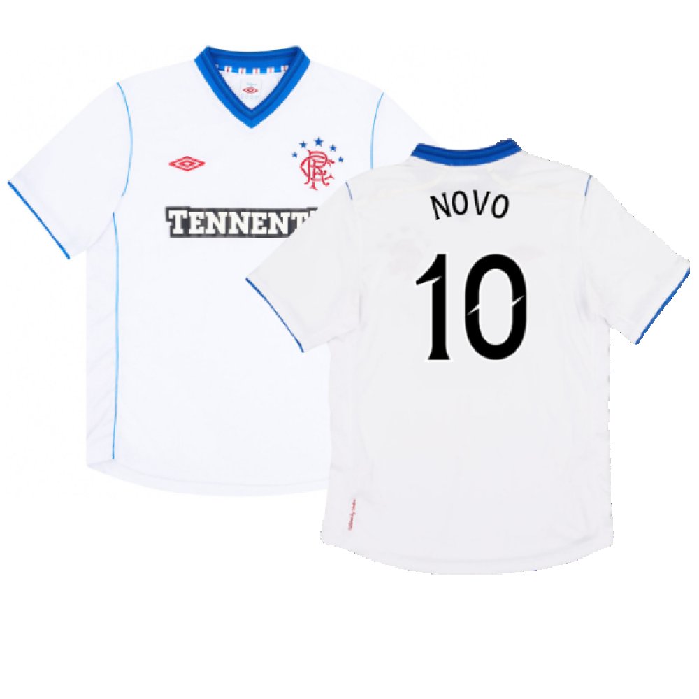 '12-'13 Rangers Away Shirt (M) (Mint) (Novo 10) Polyester Made By: Umbro Men's White Medium
