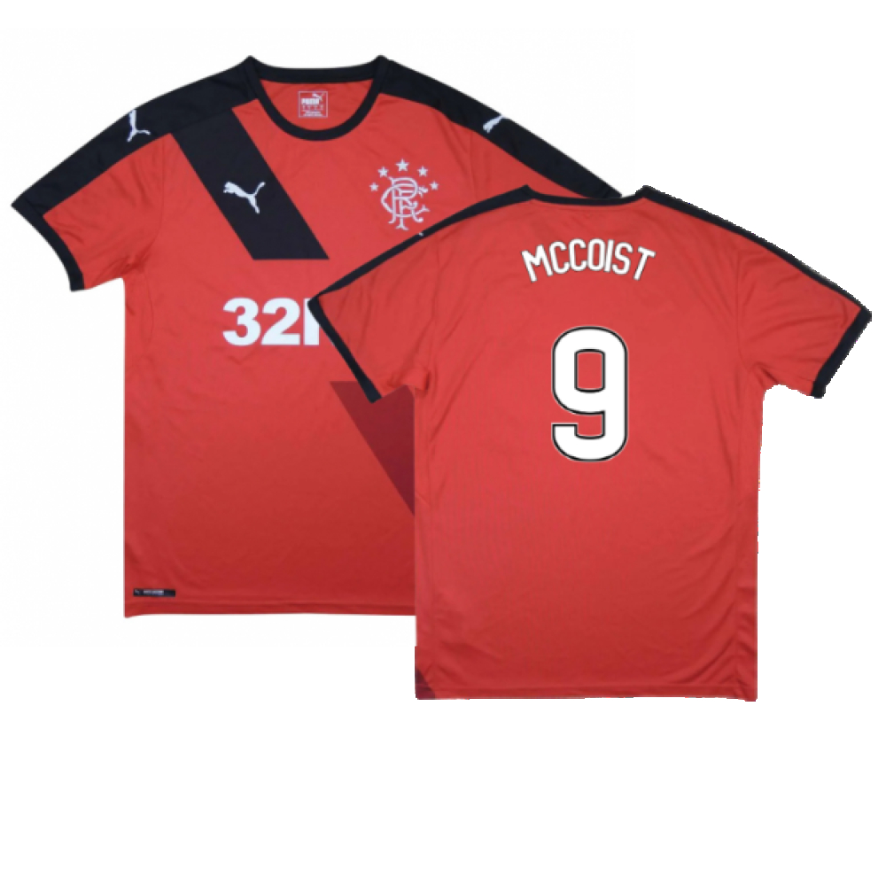 '15-'16 Rangers Away Shirt (S) (Mint) (Mccoist 9) Polyester Made By: Puma Men's Red Small