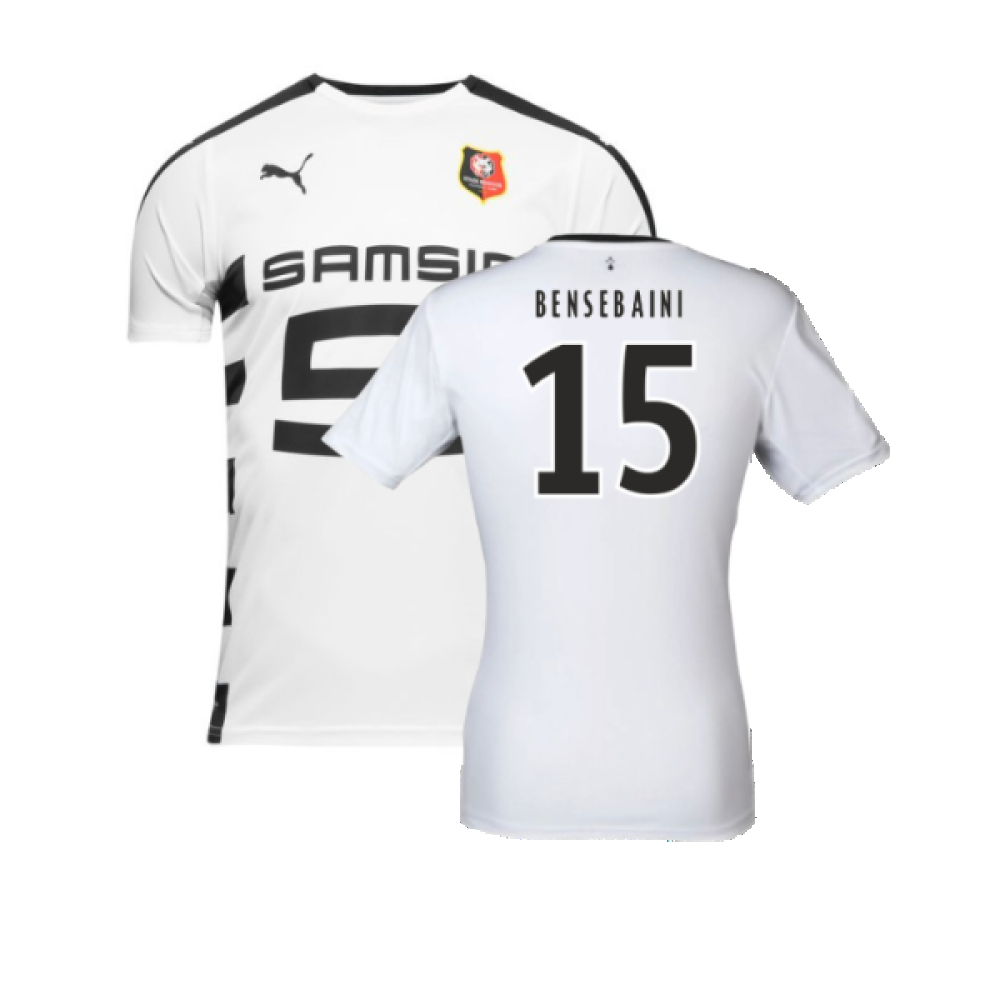 '16-'17 Rennes Away Shirt ) (Mint) (Bensebaini 15) Polyester Made By: Puma Men's White 3XL