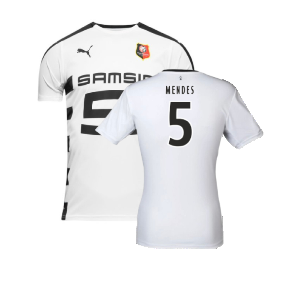 '16-'17 Rennes Away Shirt ) (Mint) (Des 5) Polyester Made By: Puma Men's White 3XL