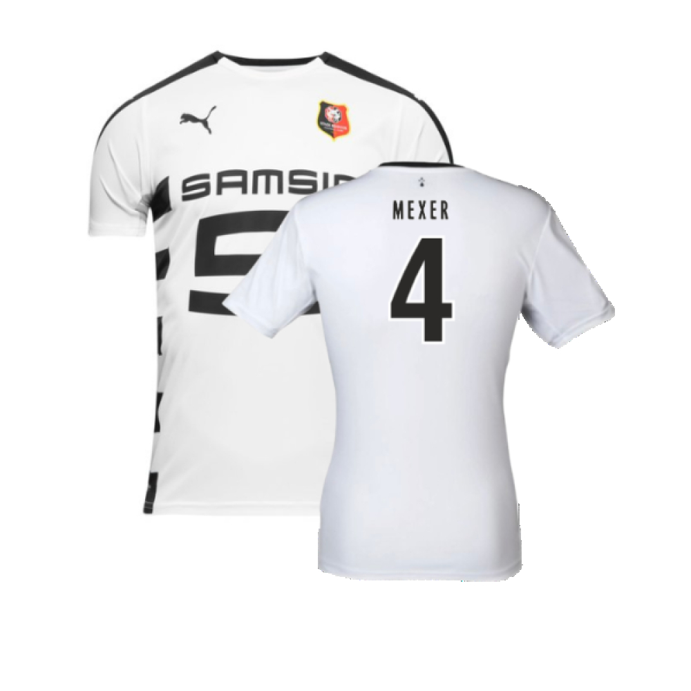 '16-'17 Rennes Away Shirt ) (Mint) (Mexer 4) Polyester Made By: Puma Men's White 3XL