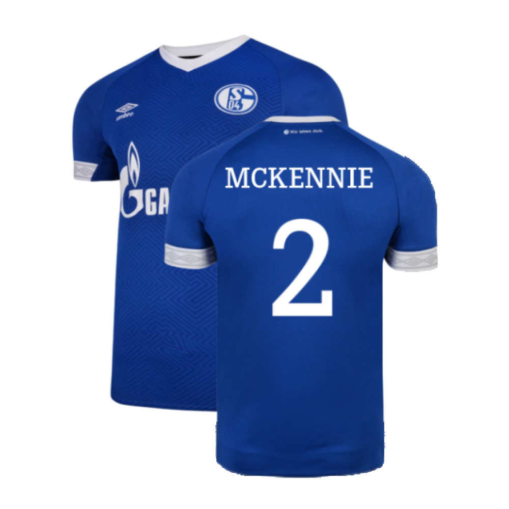 '18-'19 Schalke Home Shirt ) (Excellent) (Mckennie 2) Polyester Schalke 04 Made By: Umbro Men's Blue Xxl