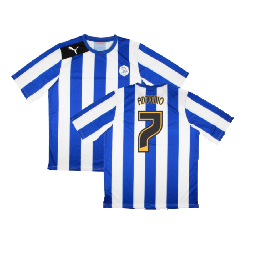 '12-'13 Sheffield Wednesday Home Shirt (Sponsorless) ) (Excellent) (Antonio 7) Polyester Luca Toni Made By: Puma Men's Blue Xxl