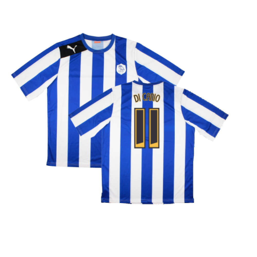 '12-'13 Sheffield Wednesday Home Shirt (Sponsorless) ) (Excellent) (Di Canio 11) Polyester Made By: Puma Men's Blue Xxl