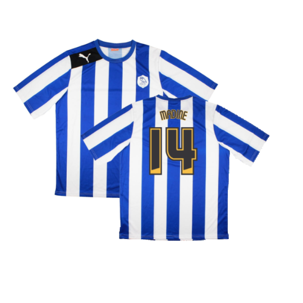 '12-'13 Sheffield Wednesday Home Shirt (Sponsorless) ) (Excellent) (Madine 14) Polyester Made By: Puma Men's Blue Xxl