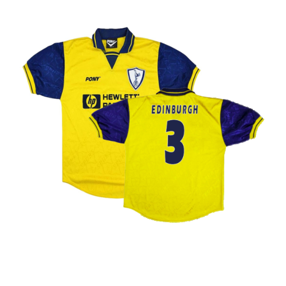 '95-'96 Tottenham Third Shirt (M) (Excellent) (Edinburgh 3) Polyester Made By: Pony Men's Yellow Medium