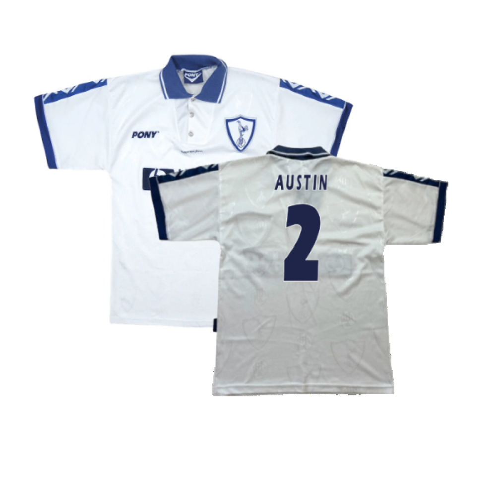 '95-'97 Tottenham Home Shirt (S) (Very Good) (Austin 2) Polyester Made By: Pony Men's White Small