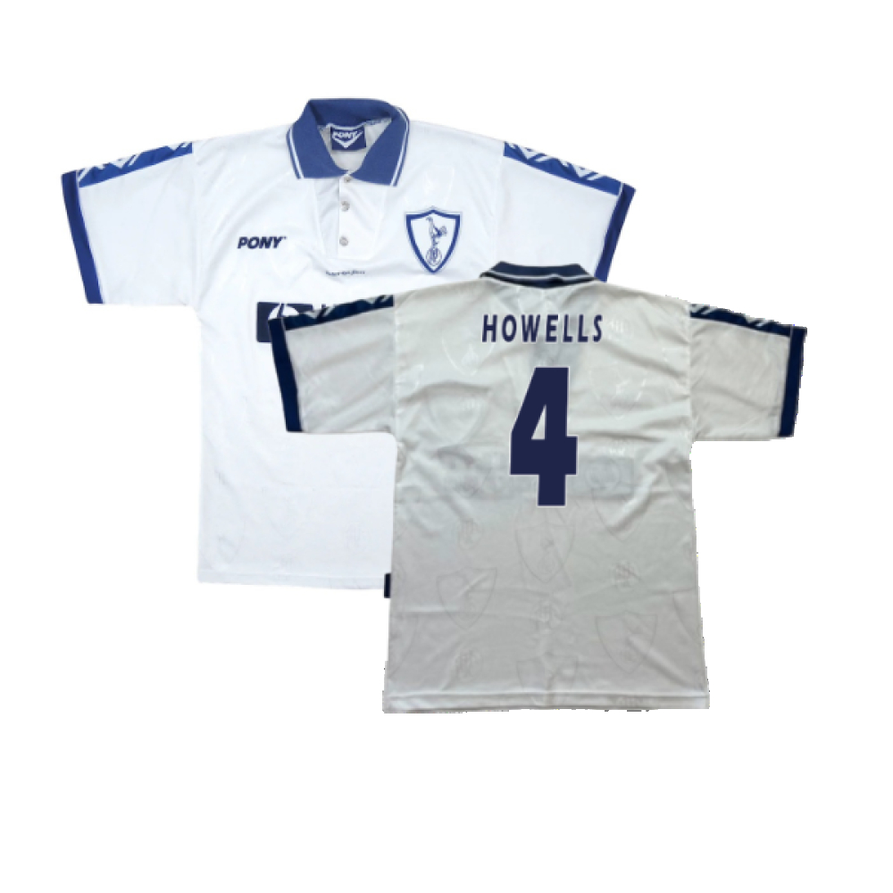 '95-'97 Tottenham Home Shirt (S) (Very Good) (Howells 4) Polyester Made By: Pony Men's White Small