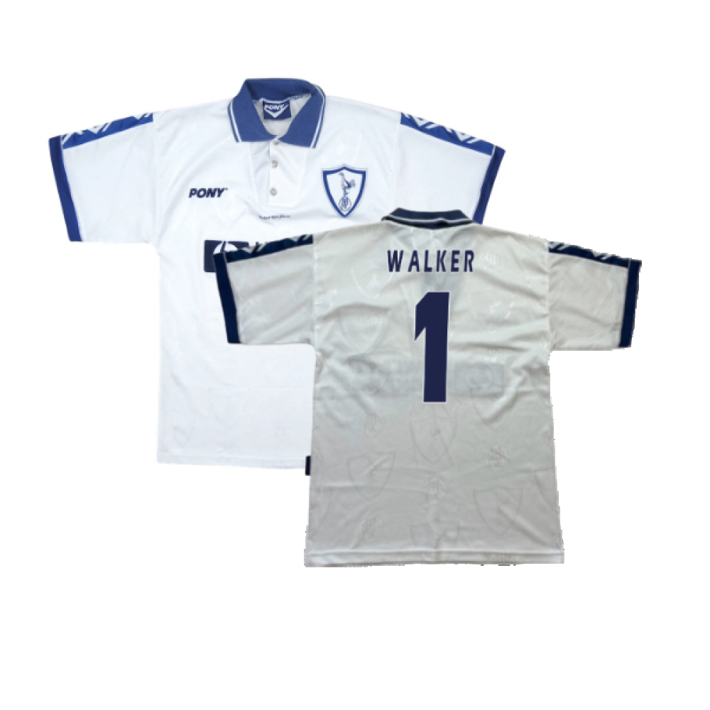 '95-'97 Tottenham Home Shirt (S) (Very Good) (Walker 1) Polyester Made By: Pony Men's White Small
