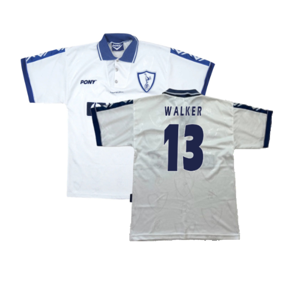 '95-'97 Tottenham Home Shirt (S) (Very Good) (Walker 13) Polyester Made By: Pony Men's White Small