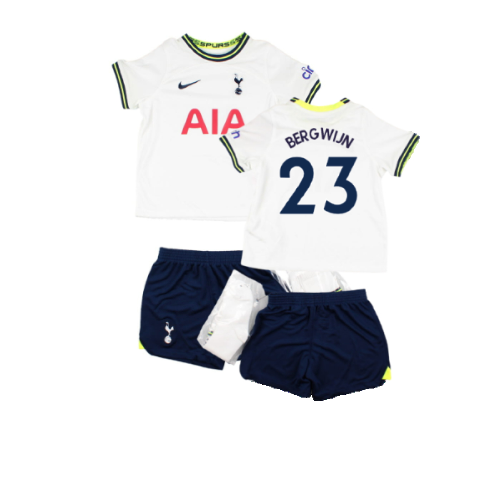 '22-'23 Tottenham Home Infant Kit (Sb) (Excellent) (Bergwijn 23) Adults Polyester Made By: Nike Unisex Infant White Small