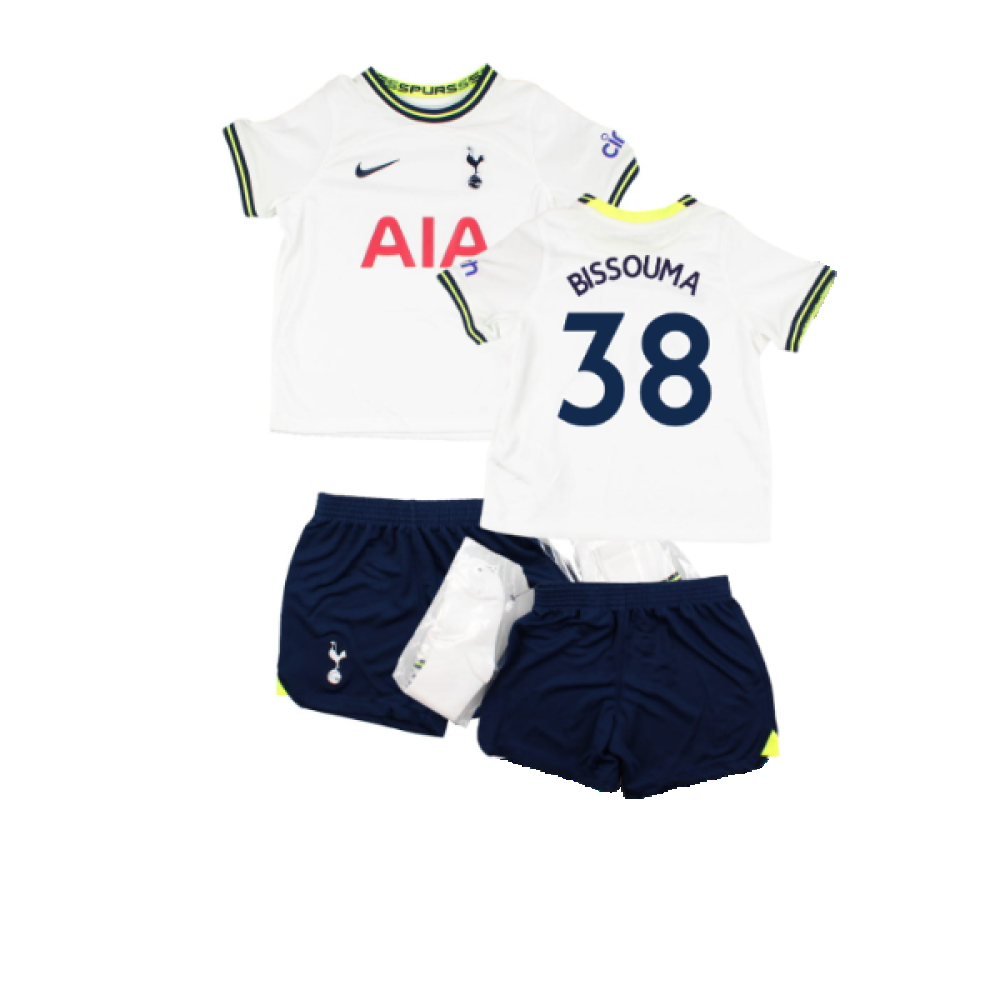 '22-'23 Tottenham Home Infant Kit (Sb) (Excellent) (Bissouma 38) Adults Polyester Made By: Nike Unisex Infant White Small