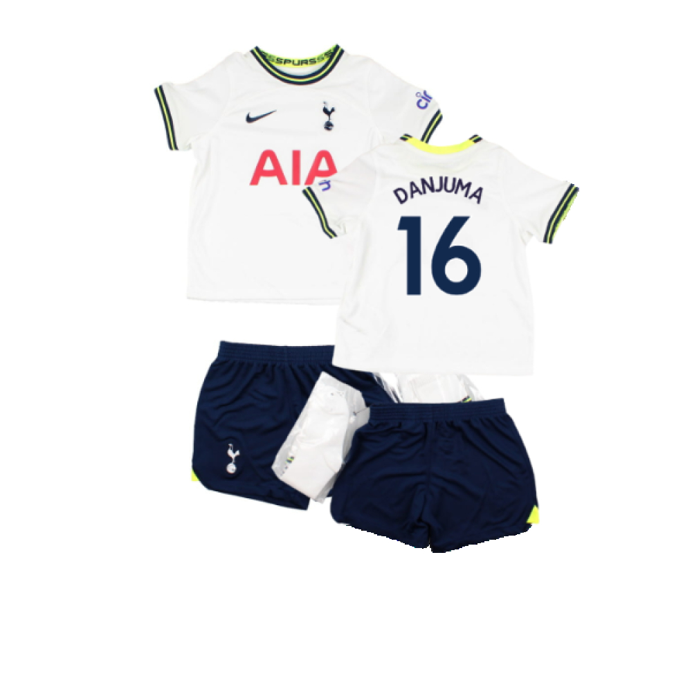 '22-'23 Tottenham Home Infant Kit (Sb) (Excellent) (Danjuma 16) Adults Polyester Made By: Nike Unisex Infant White Small