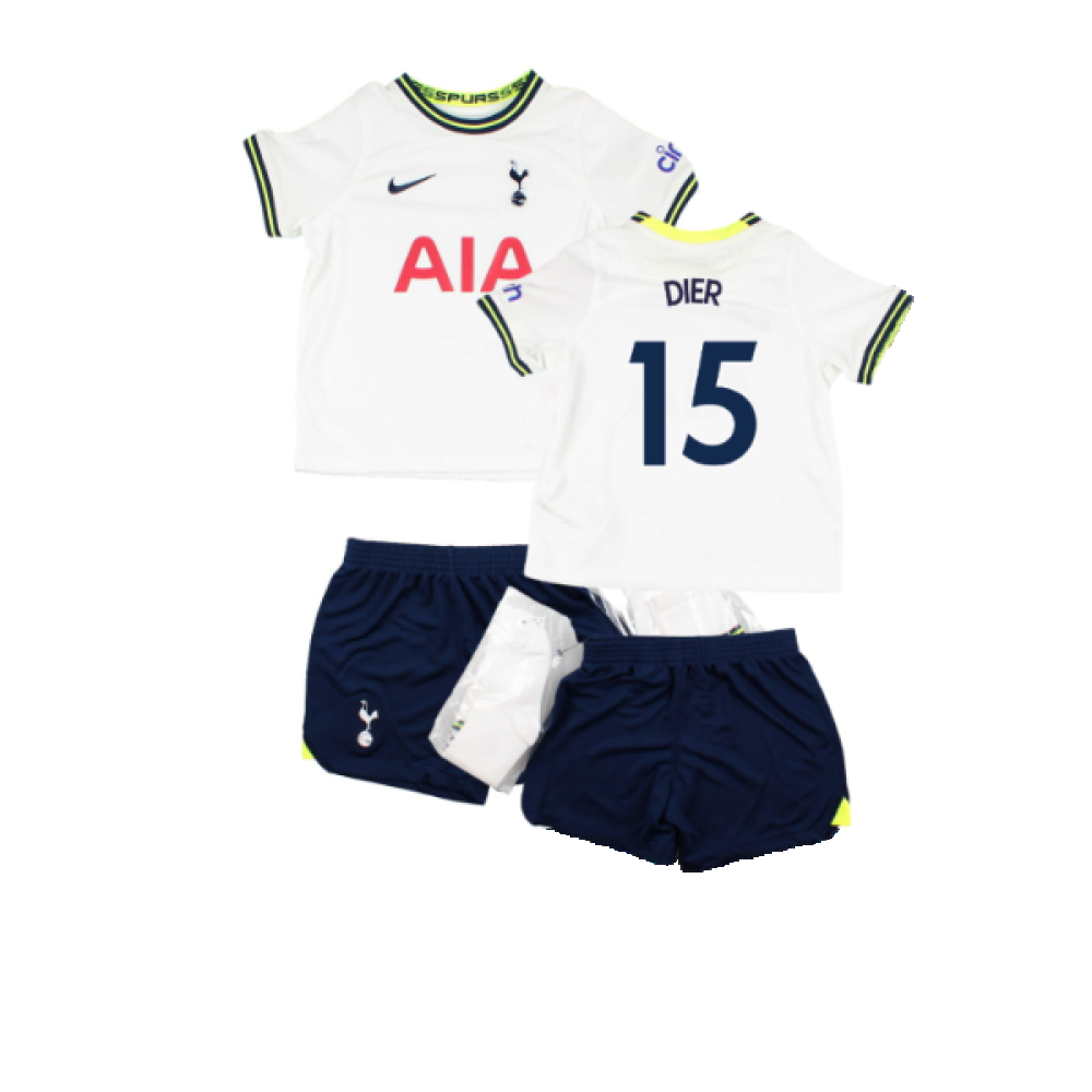 '22-'23 Tottenham Home Infant Kit (Sb) (Excellent) (Dier 15) Adults Polyester Made By: Nike Unisex Infant White Small