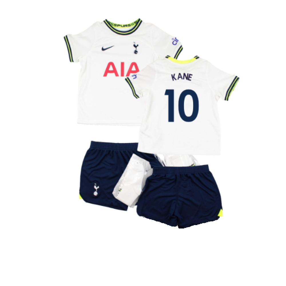 '22-'23 Tottenham Home Infant Kit (Sb) (Very Good) (Kane 10) Adults Polyester Made By: Nike Unisex Infant White Small