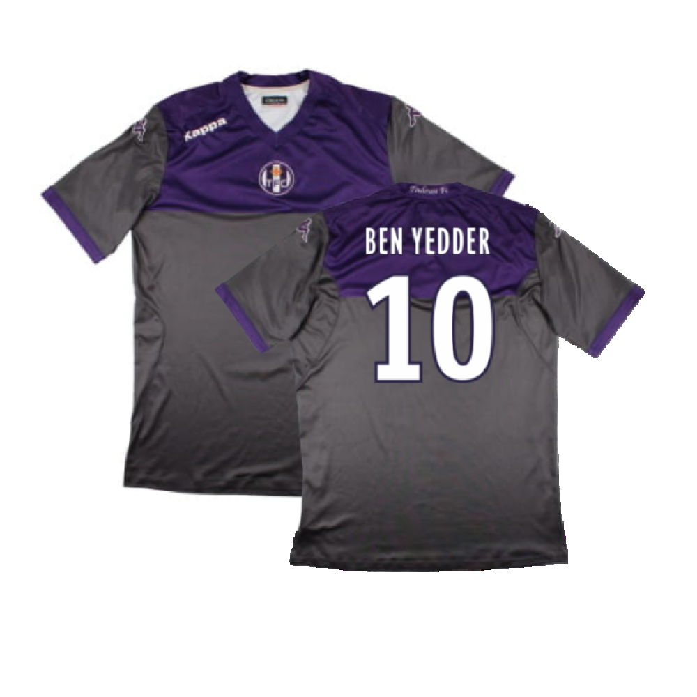 '14-'15 Toulouse Third Shirt (Sponsorless) ) (Very Good) (Ben Yedder 10) Polyester Made By: Kappa Men's Grey Extra Large