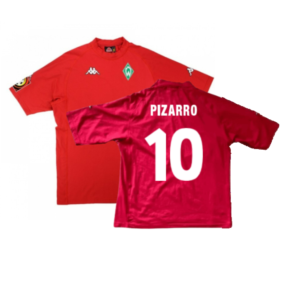 '01-'03 Werder Bre Third Shirt (Excellent) (Pizarro 10) Polyester Made By: Kappa Men's Orange Small
